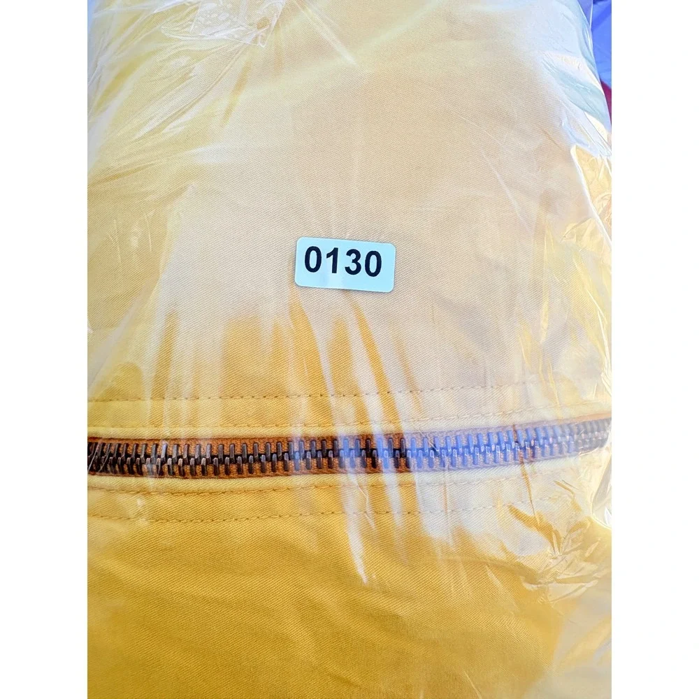 Faconnable Albert Goldberg Mustard‎ Yellow Bomber Jacket Water Repellent Size L